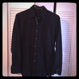Men's black medium Robert graham button down